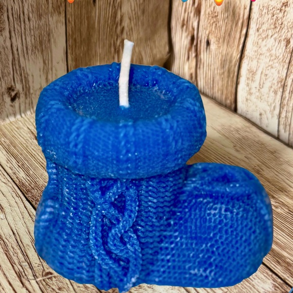 Festive Christmas Candle Set - Custom Gift Ideas, scented candles, Knitted - Picture 2 of 7